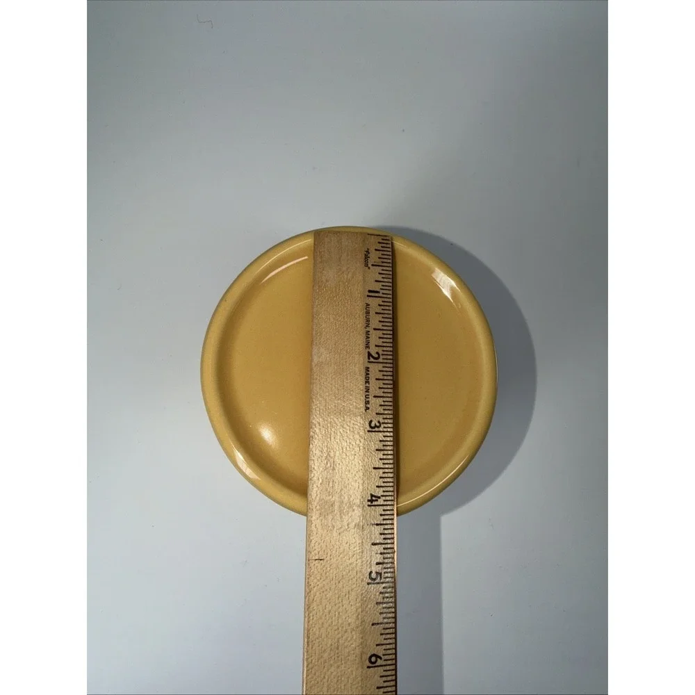 Longaberger Pottery Woven Traditions‎ Yellow Butternut Pint Crock with Lid